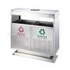 Stainless steel outdoor bins for recycling classified