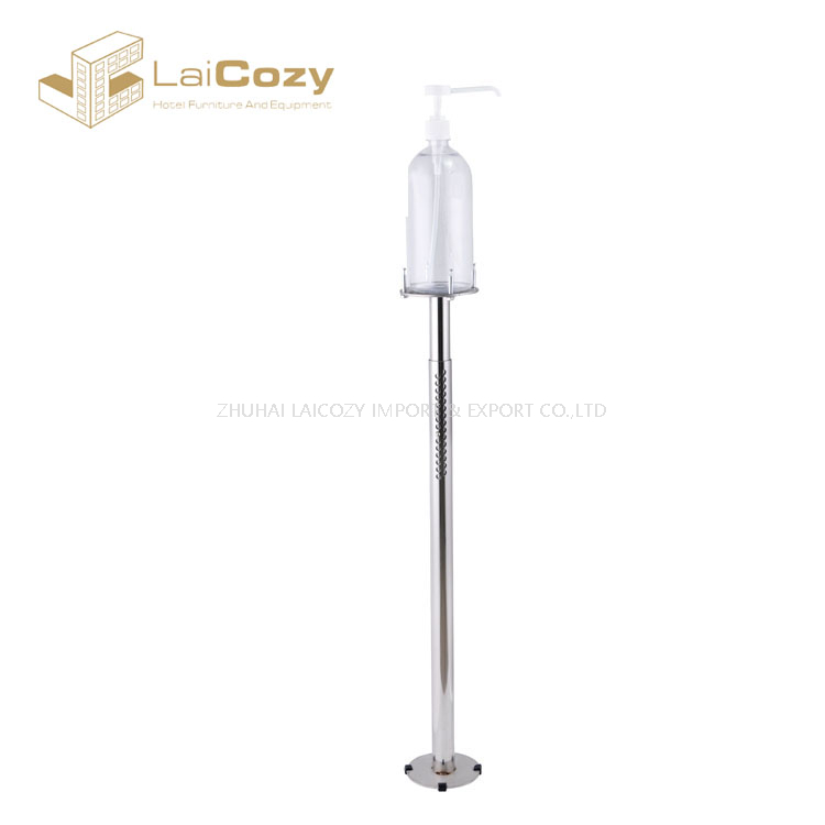 Floor Stand Stainless Steel Foot Pedal Hand Soap Sanitizer Dispenser Stand