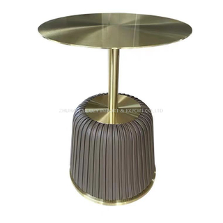  Luxury Modern Titanium Golden 304 Stainless Steel Tea Table