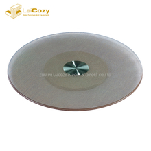 Hotel Restaurant Customized Size Lazy Susan D90cm 12mm Round Tempered Glass for Banquet Dining Table