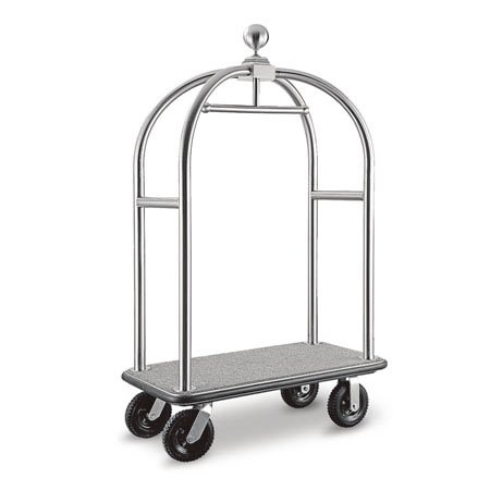 Special birdcage design movable hotel used bellman Cart
