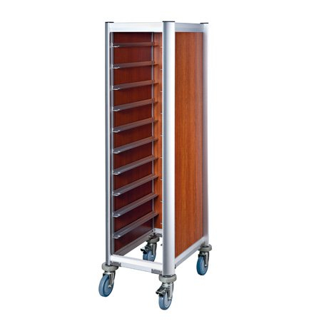 Rolling Aluminium Tray Transportation Trolley For Restaurant 