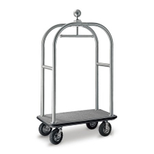 Hotel Foldable Wheeled 304 Stainless Steel Bellman Cart 