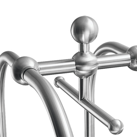 304 stainless steel luxury hotel luggage cart with heavy duty metal base and strong wheels