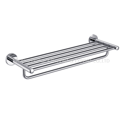 Good Quality Bathroom 304 S/S Towel Rack with Lower Bar for Hotel