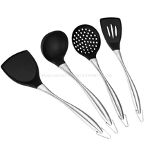 304 Stainless Steel Silica Gel Kitchenware Non-stick Shovel 