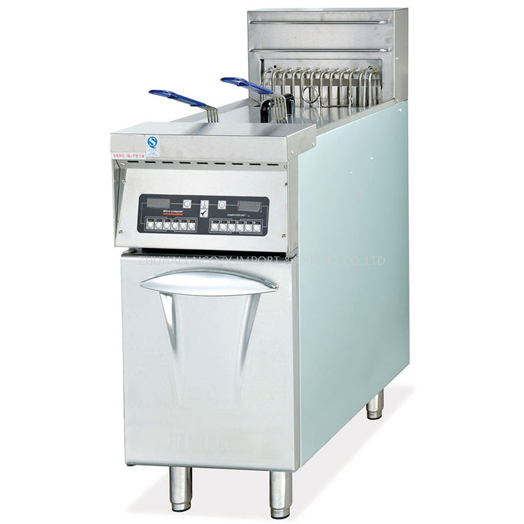 Electric Deep Fryer with Mic-computer Controller Degital Automatic Chips Chicken Fryer Machine