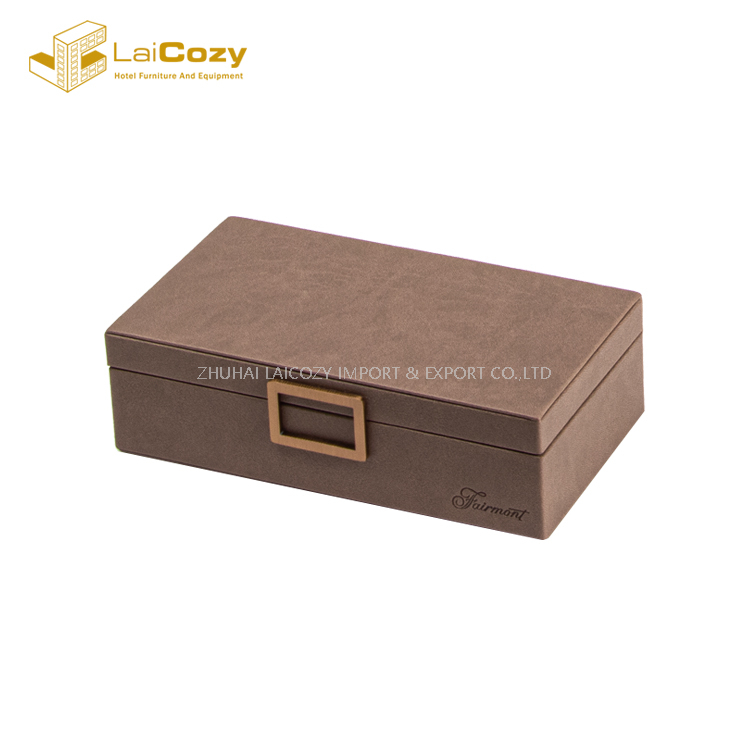 Good Quality Hotel Guestroom Customized PU Leather Set 