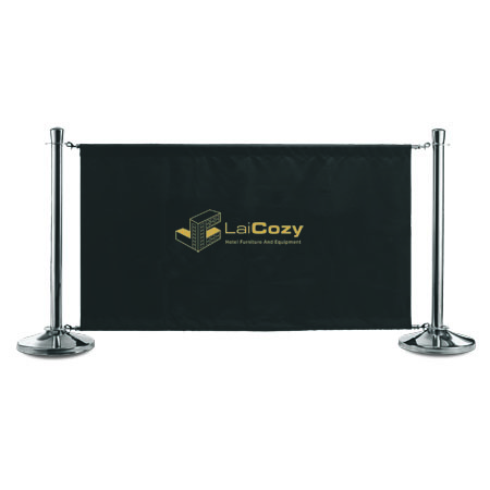 Hotel name Stanchion Banner