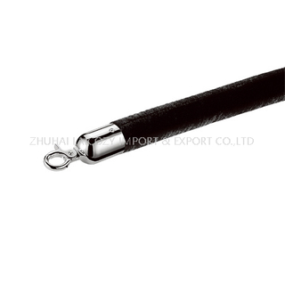 Black Velour Rope with 32mm Q hook Silver Hook Queue Control Rope Barrier Red Carpet Stanchion